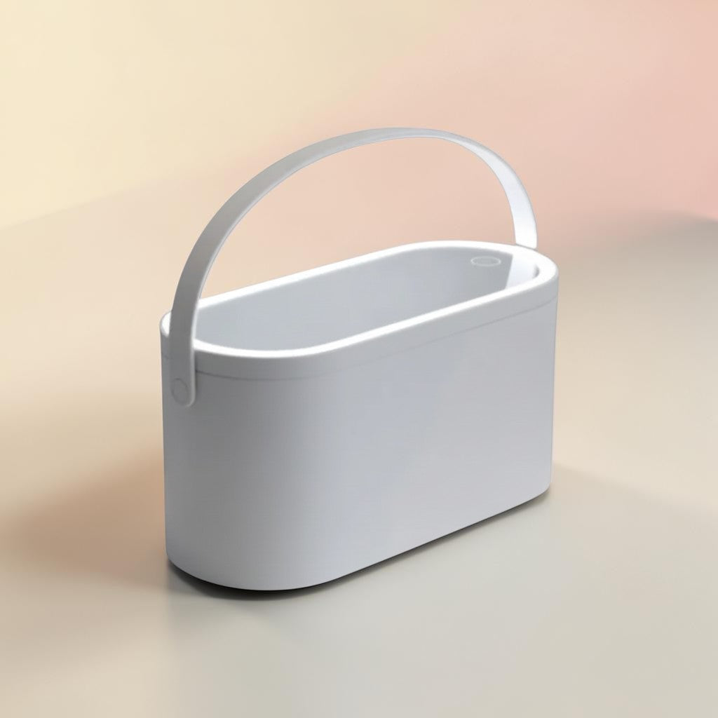 CONTOURA LED Lighted Makeup Storage Box with Built-In Mirror